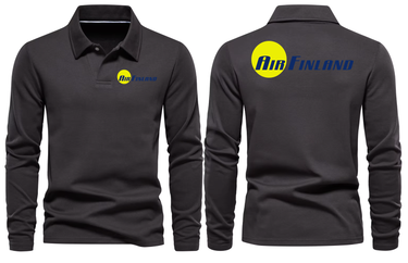 AIR FINLAND LONG SLEEVE POLO